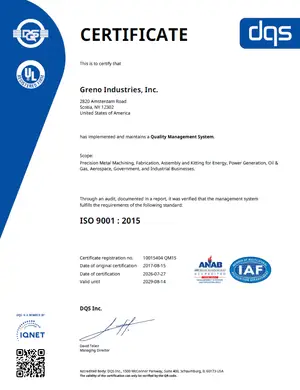 ISO 9001:2016 Certificate Image
