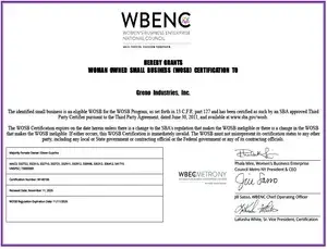 WOSB Certificate Image